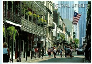 Royal Street French Quarter New Orleans Louisiana Postcard