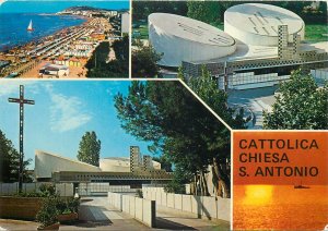 Postcard Italy Cattolica chiesa S Antonio multi view