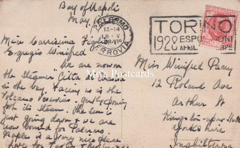 Genealogy Postcard - Pacey?, 12 Roland Avenue, Kingston-upon-Hull, Yorks GL4004
