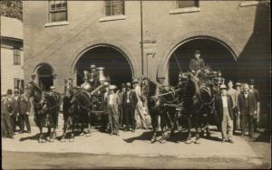 Fire Department Horse Drawn Engines & Fire Fighters Rhode Island or Mass?