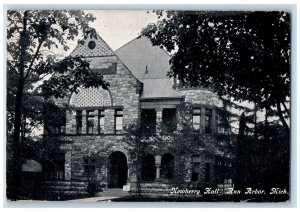 1908 Newberry Hall Exterior Scene Ann Arbor Michigan MI Posted Vintage Postcard