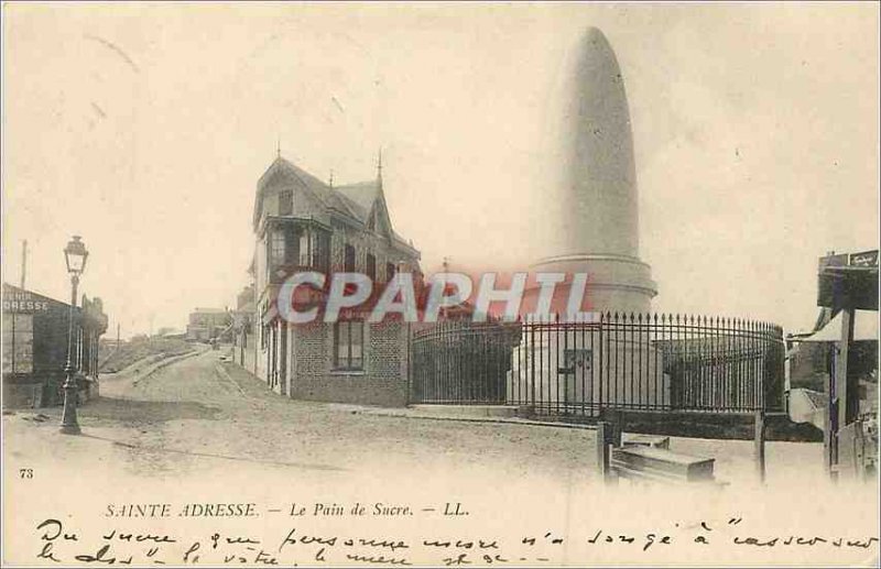 Old Postcard Sainte Adresse Sugar Loaf (map 1900)