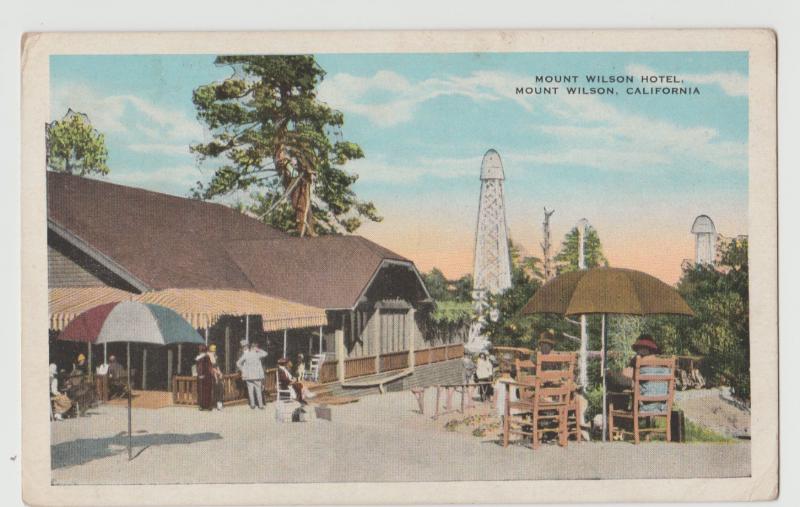 l Mount, Wilson California CA Mount Wilson Hotel Postcard 1933