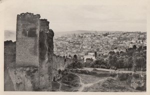 Morocco Fes El Bali panorama real photo postcard