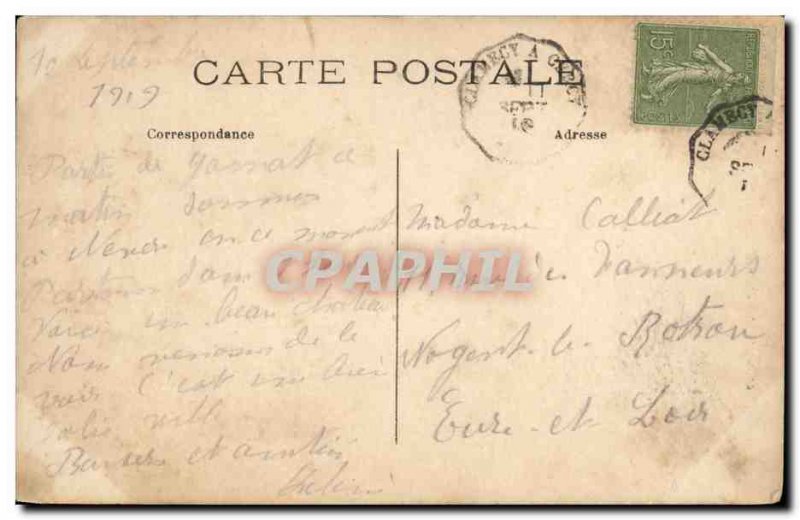 Old Postcard Nevers Ducal Palace Tower centrate