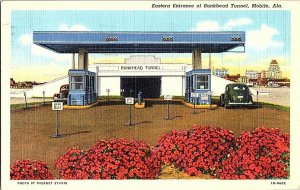 Eastern Entrance Bankhead Tunnel Mobile Alabama Postcard Standard View Card