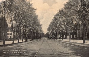 North Hanover Street And Main Road View Carlisle Pennsylvania PA Postcard