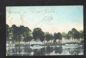 SELMA ALABAMA ELKDALE PARK VINTAGE POSTCARD 1909