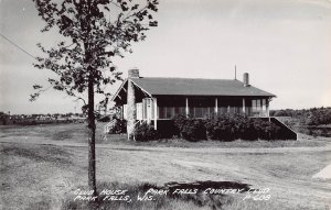 Club House Country Club Park Falls Wisconsin 1950s RPPC Real Photo postcard