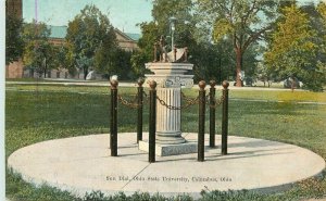 Columbus Ohio Sun Dial University Harriman 1909 Postcard 21-9412