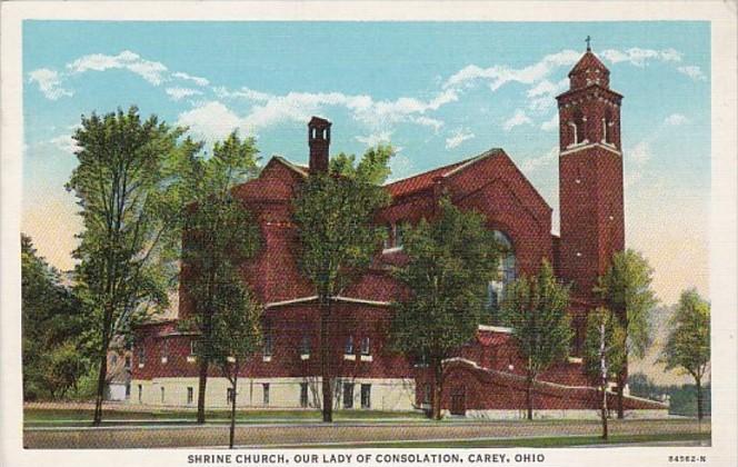 Ohio Carey Shrine Church Our Lady Of Consolation 1941