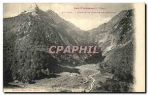 Old Postcard Luchon Hospice and Montee Venasque