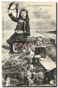 Old Postcard Folklore Children UK