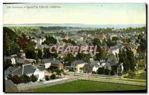 Panorama Of Old Postcard Santa Cruz California