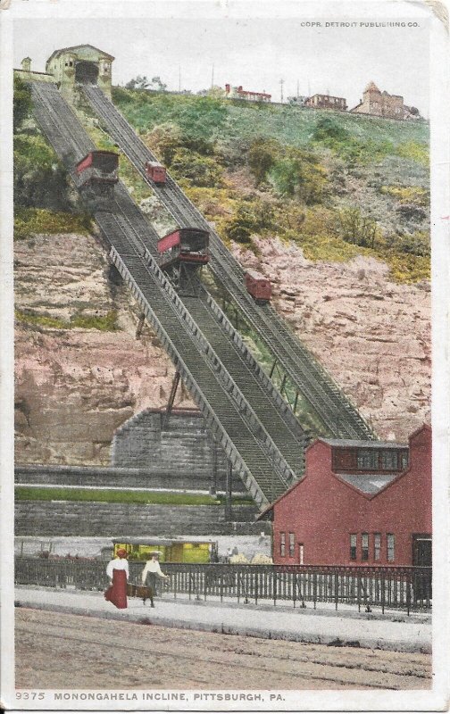 Monogahela Incline, Pittsburgh, Pa to Los Angeles, Ca 1916, Used (PC1742)