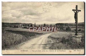 Postcard Old Domremy Vue Generale Basilica Path Taken