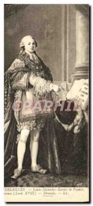 Old Postcard Museum of Versailles Louis Stanislas Xavier de France Count of P...