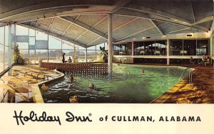 Cullman, AL Alabama  HOLIDAY INN~Evelyn Burrow  INDOOR POOL  Roadside  Postcard