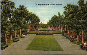 Florida Miami Scene In Bayfront Park Curteich