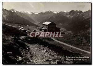 Modern Postcard Patscherkofel Schutzhaus mit den Stubaier Alpen