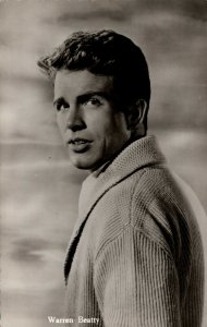 Warren Beatty Actor Vintage RPPC 03.91 