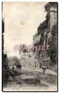 Old Postcard Poitiers Entree Boulevard Solferino