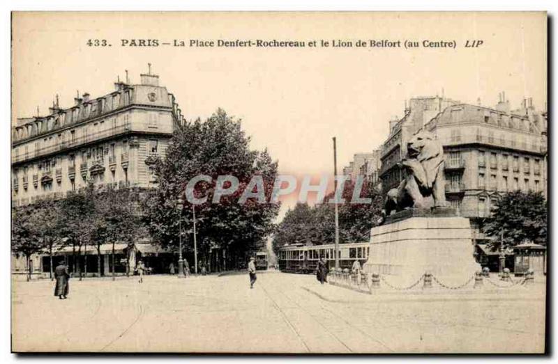 Paris (14) The Lion of Belfort-Work of Bartholdi Place Denfert-Rochereau, The...