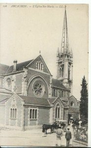 France Postcard - Arcachon - L'Eglise Ste-Marie - Ref 11322A