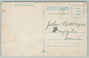 Fairfield Iowa~Diving Platform @ Boy Scout Swimming Pool~c1910 Postcard