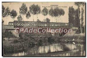 Postcard Old Connerr Pont du Chemin de Fer On I'Huisne