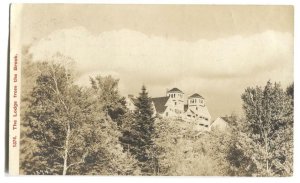 RPPC Postcard Lodge from Brook Soo Park Sunappe Lake NH