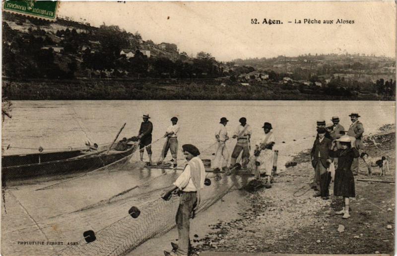 CPA AGEN - La Peche aux Aleses (650700)