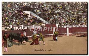 Old Postcard descabello has pulso Bullfight