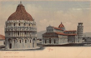 PISA ITALY~BATTISTERO~1900s TINTED PHOTO POSTCARD