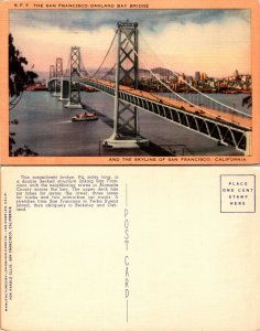 San Francisco-Oarkland Bay Bridge, Calif (22894