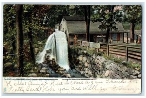 1907Scenic View Of Old Town Mill New London Connecticut CT Posted Trees Postcard