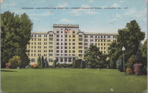 Postcard Veterans' Administration Hospital Forest Hills Division Augusta GA