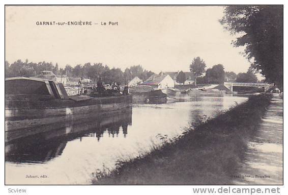 Garnat-sur-Engievre , France, 1900-10s : Le Port