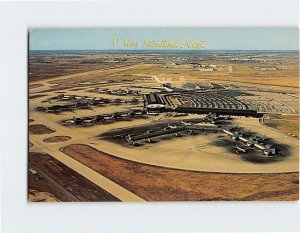 Postcard Aerial view, Chicago O'Hare International Airport, Chicago, Illinois