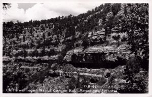 RPPC Real Photo Postcard -Cliff Dwellings - Walnut Canyon - Arizona