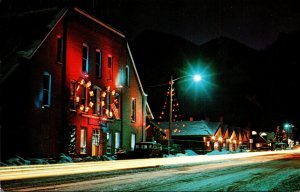 Colorado Aspen Street Scene At Christmas 1970
