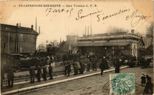 CPA VILLEFRANCHE-sur-SAONE Gare Terminus (574774)