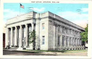 Postcard BUILDING SCENE Appleton Wisconsin WI AI2504