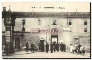 Old Postcard Courbevoie Casene Army