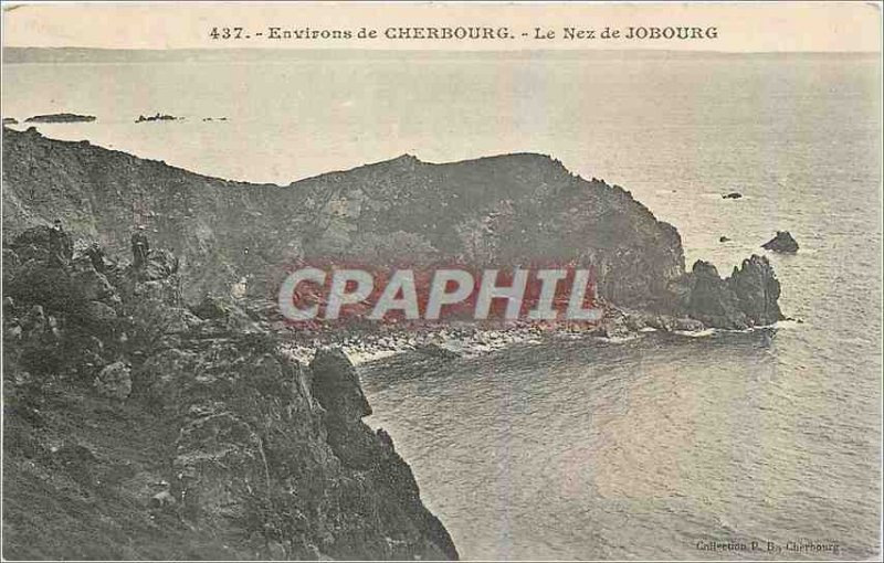 Old Postcard Environs de Cherbourg Nose of Jobourg