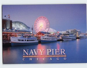 Postcard Navy Pier Chicago Illinois USA