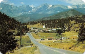 Estes Park Village Colorado 1950s Postcard Big Thompson Highway