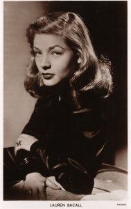 Lauren Bacall Picturegoer W198 Real Photo PB Rare Mint Postcard