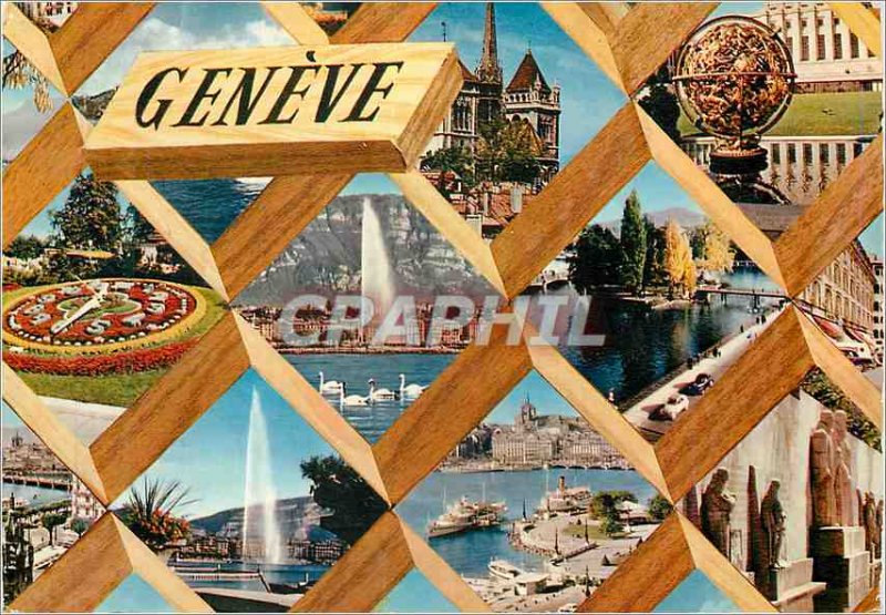 Modern Postcard Geneva