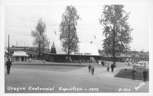 Douglas County Building Oregon Centennial Exposition  RPPC Smith Postcard 6262